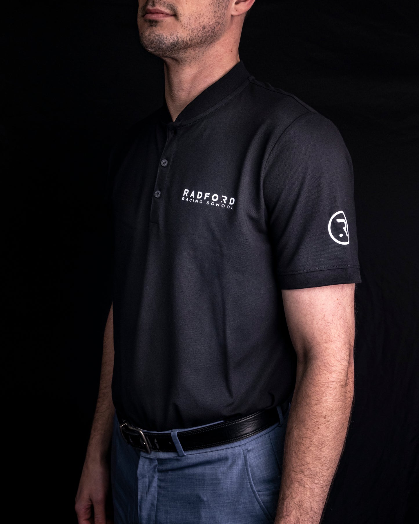 Radford Pique Henley Black