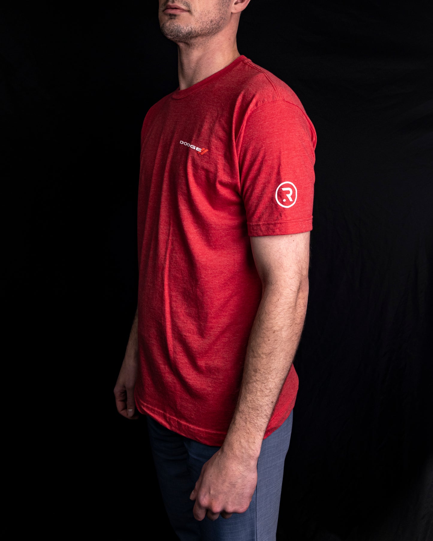 Classic Dodge Tee Heather Red
