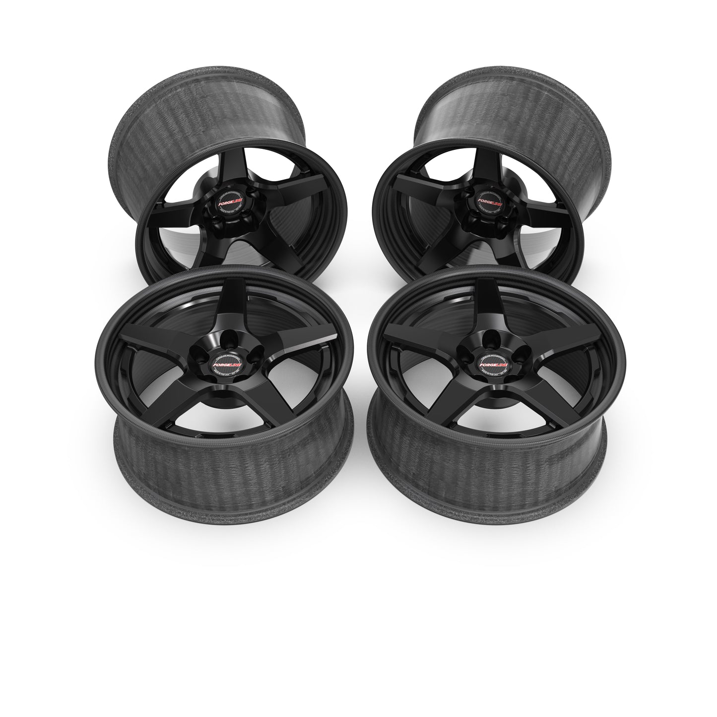 Carbon+Forged LCF200 Wheel Package 18x8" (2), 17x11" (2) Demon 170